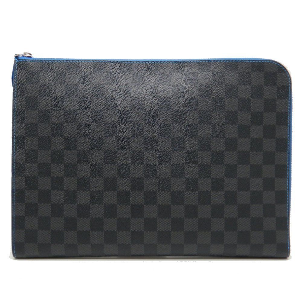 Louis Vuitton Damier Graphite Pochette Jour GM NM Blue